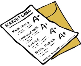 Straight-As-Report-Card