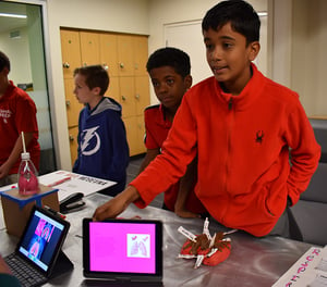 6th grade boys share their Body System projects
