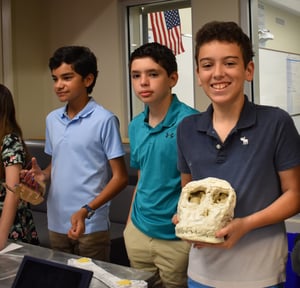 6th grade boys share their Body System projects