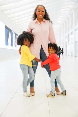 Eunice Kindred, Tampa Prep Class of 1998 with her daughters