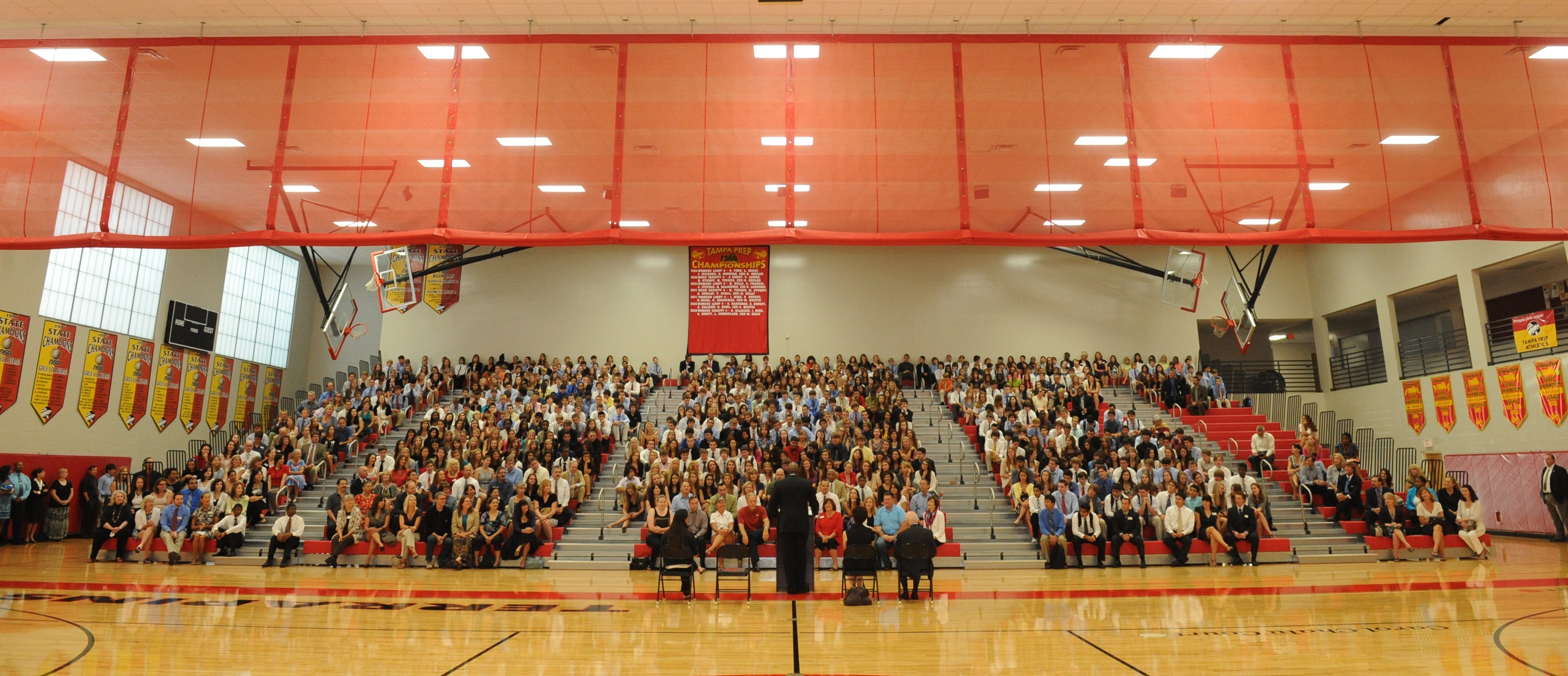 Opening Convocation in the gymnasium