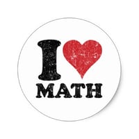 i_love_math_classic_round_sticker
